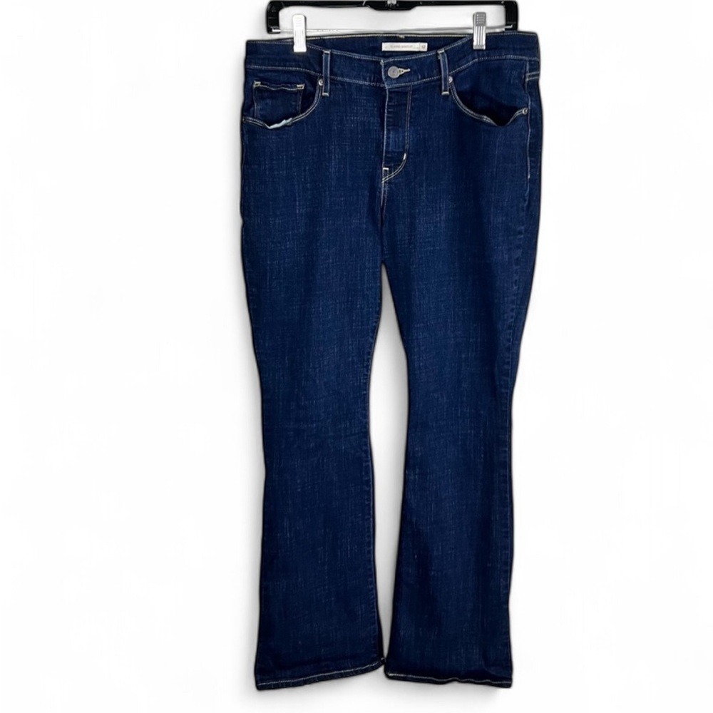 Levi's Classic Bootcut Dark Wash Jeans Size 12 Short W31 L30 - Picture 2 of 13
